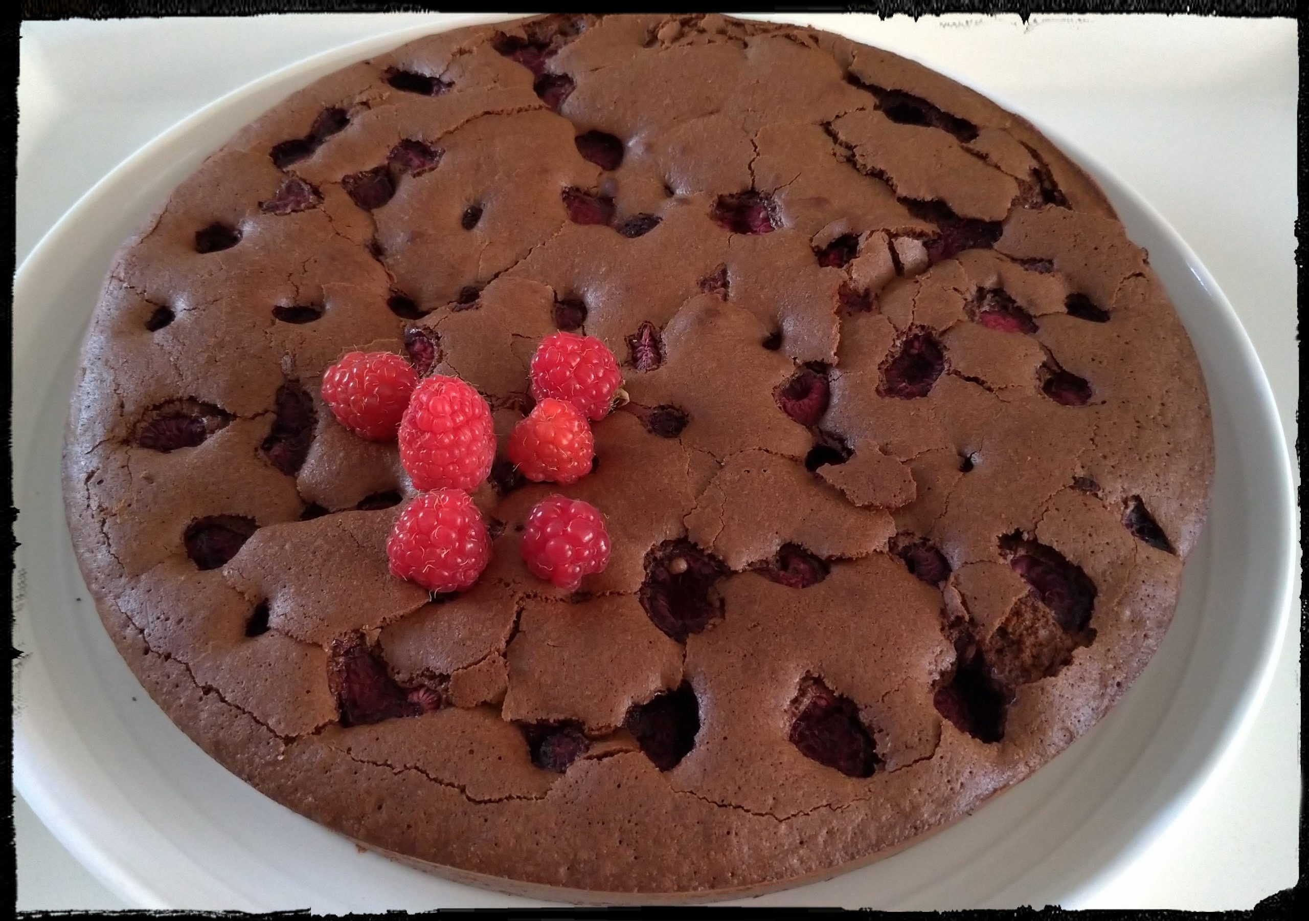 Recette Fondant Chocolat Noir Et Framboises La Cuisine De Martine